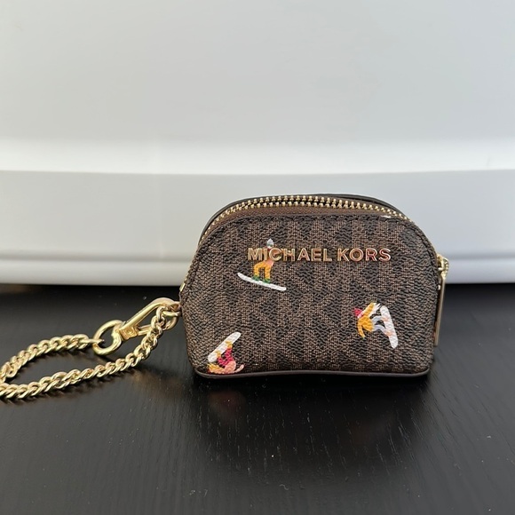 Michael Kors Jes Set Girls Ski 🎿 AirPod Case coin pouch - Picture 2 of 10